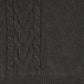LE BOURDON CHARCOAL BRAIDED KNIT SWEATER [FINAL SALE]