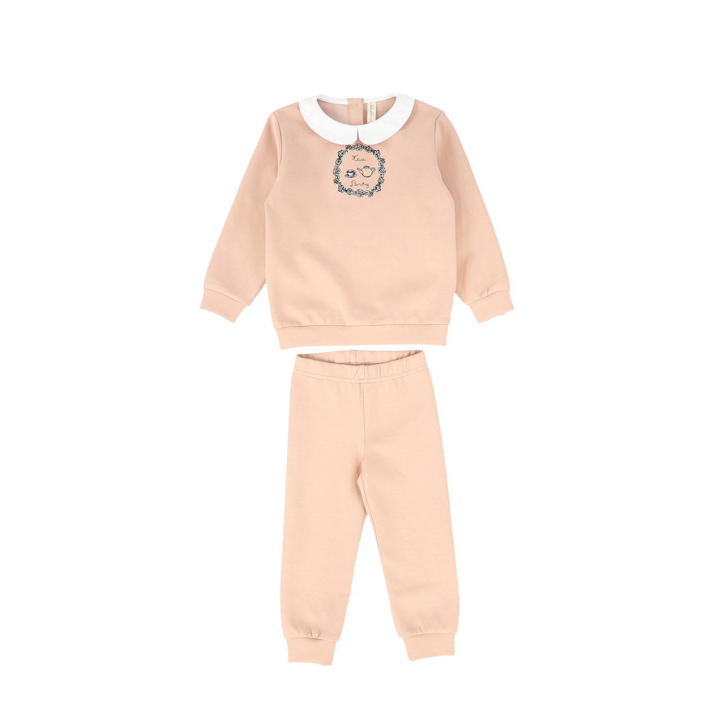 Bebe Jolee Peach Teapot Sweatshirt Set [FINAL SALE]