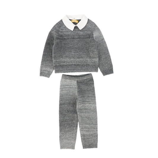 LE BOURDON GREY OMBRE KNIT SWEATER SET [FINAL SALE]