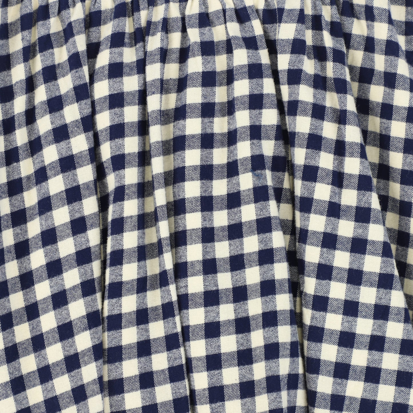 Bace Collection Navy Flannel Gingham Waisted Flare Skirt [FINAL SALE]