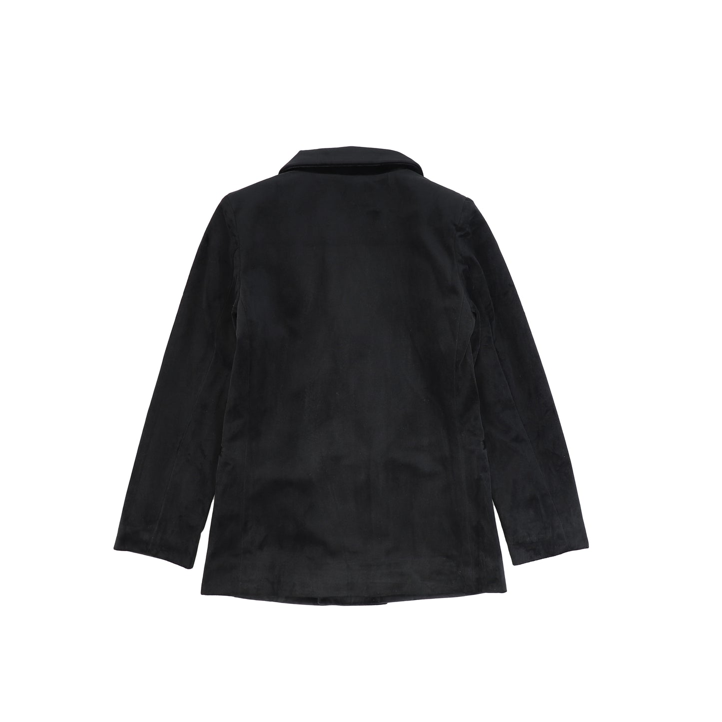 Le Bourdon Black Velvet Satin Lapel DB Blazer [FINAL SALE]