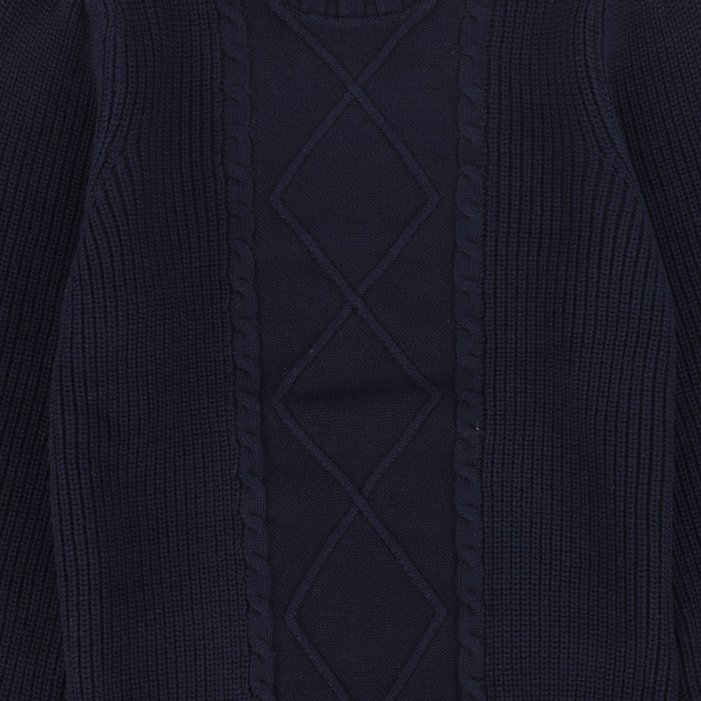 Valentina Navy Chunky Cable Knit Sweater [FINAL SALE]