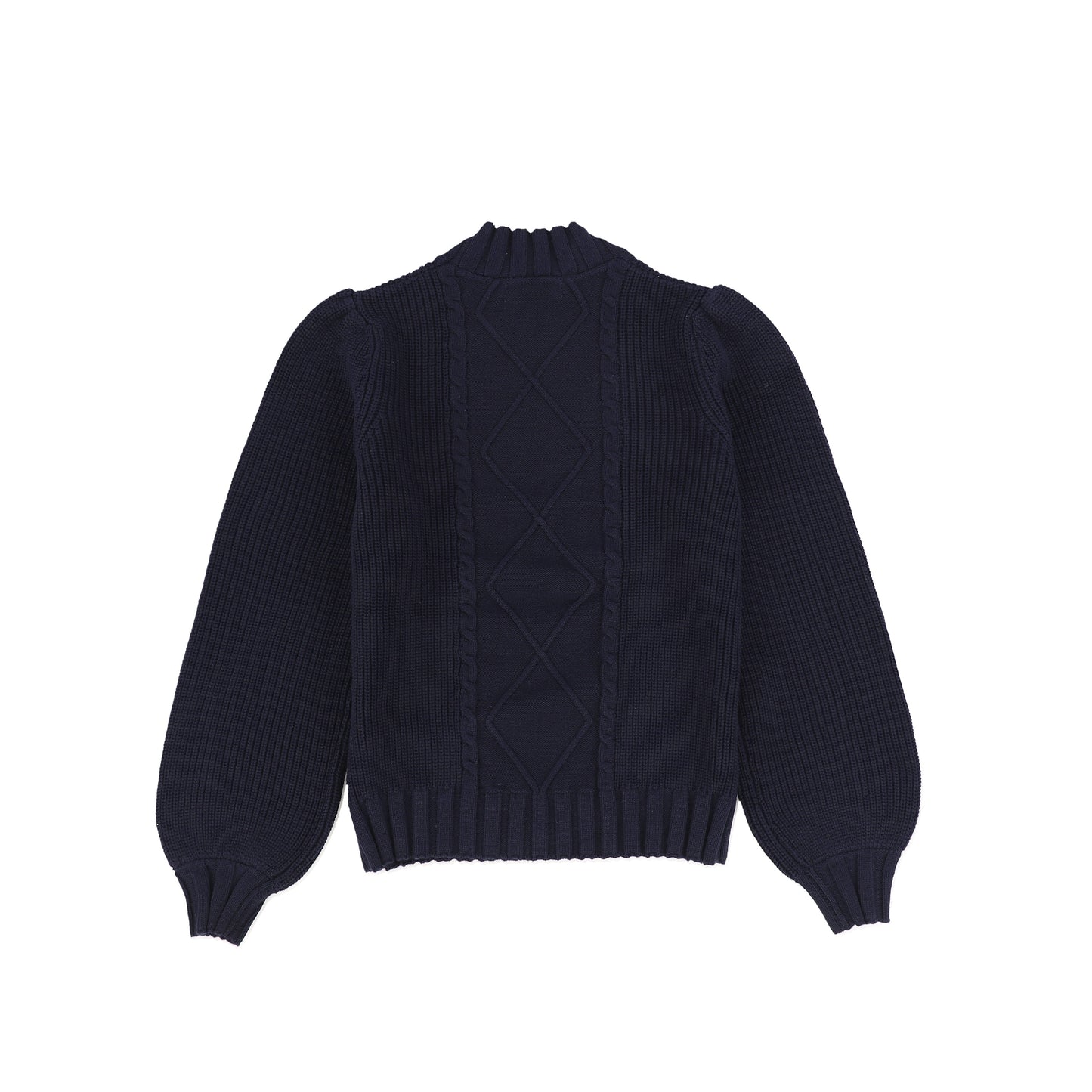 Valentina Navy Chunky Cable Knit Sweater [FINAL SALE]