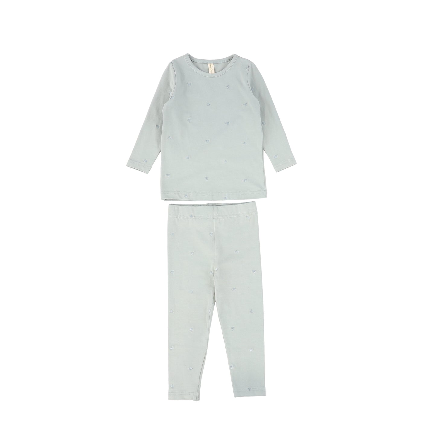 Bebe Jolee Sage Embroidered Bird Sleepwear Set [FINAL SALE]