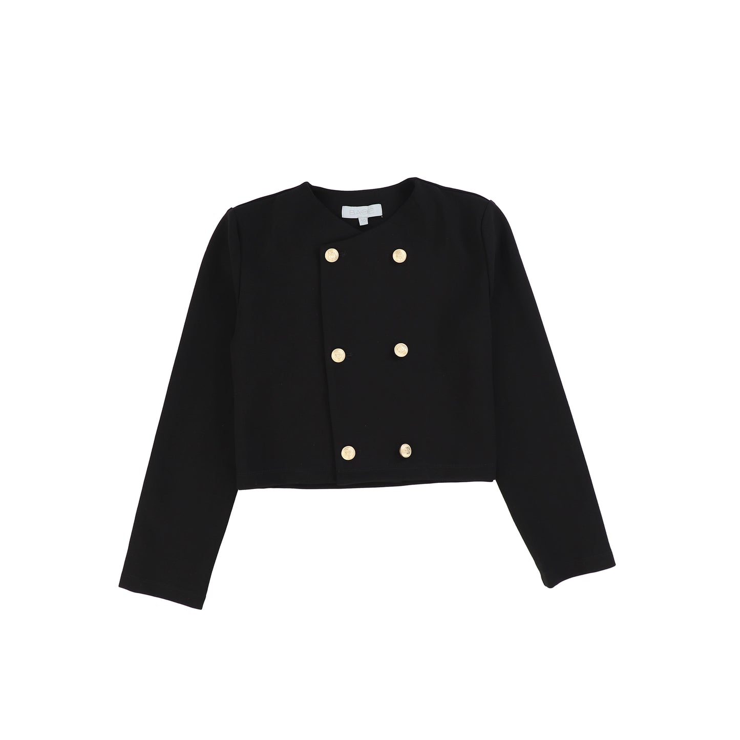 Bace Collection Black Gold Button Blazer