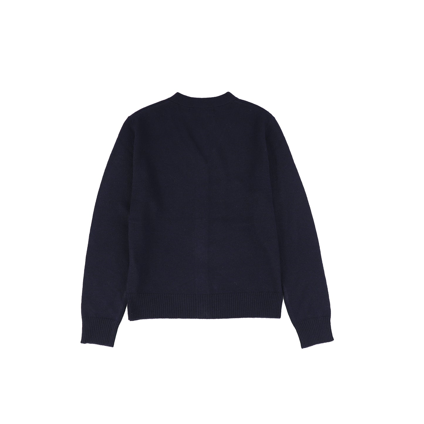 Le Bourdon Navy Knit V-neck Cardigan