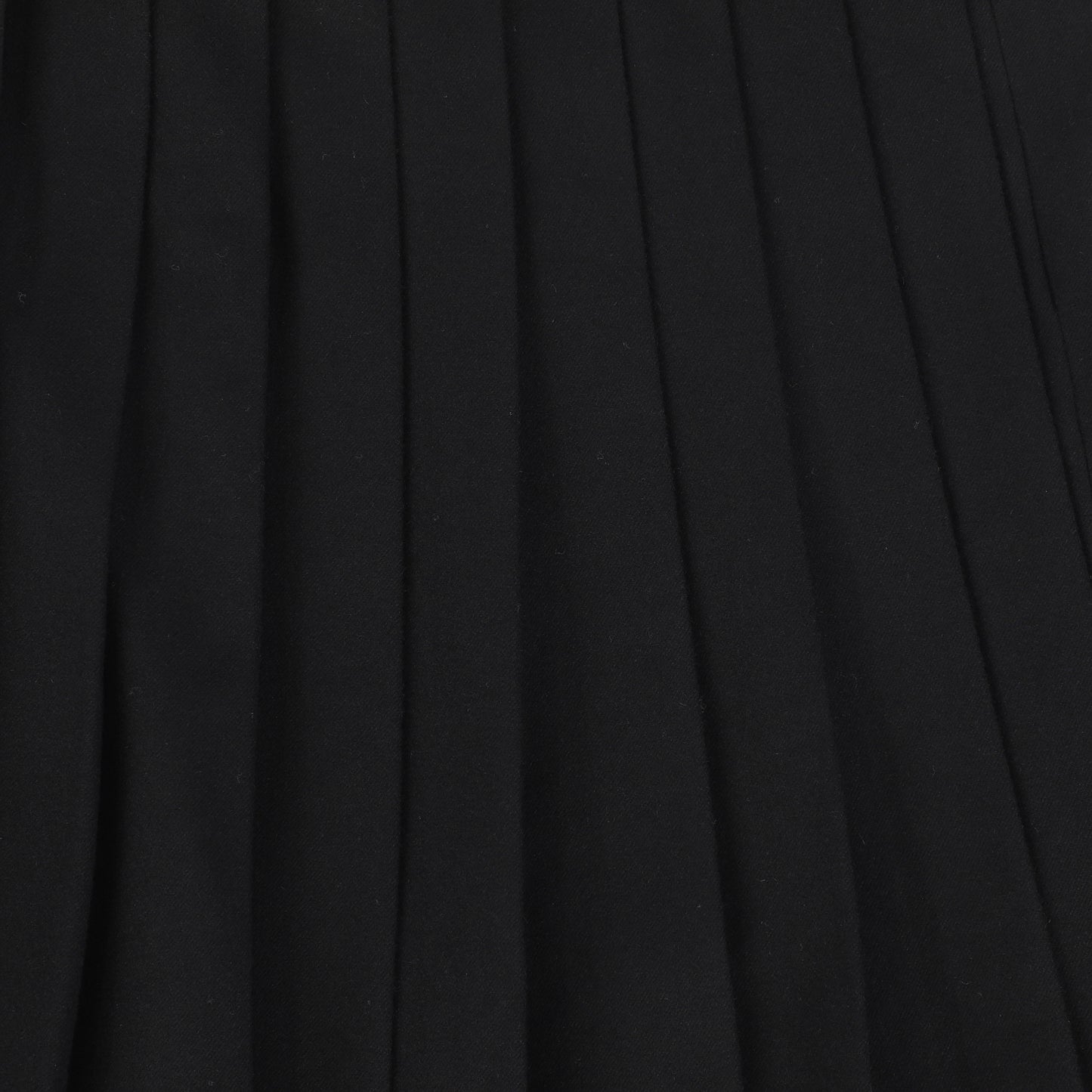 Bamboo Black Wool Pleated Skirt [FINAL SALE]