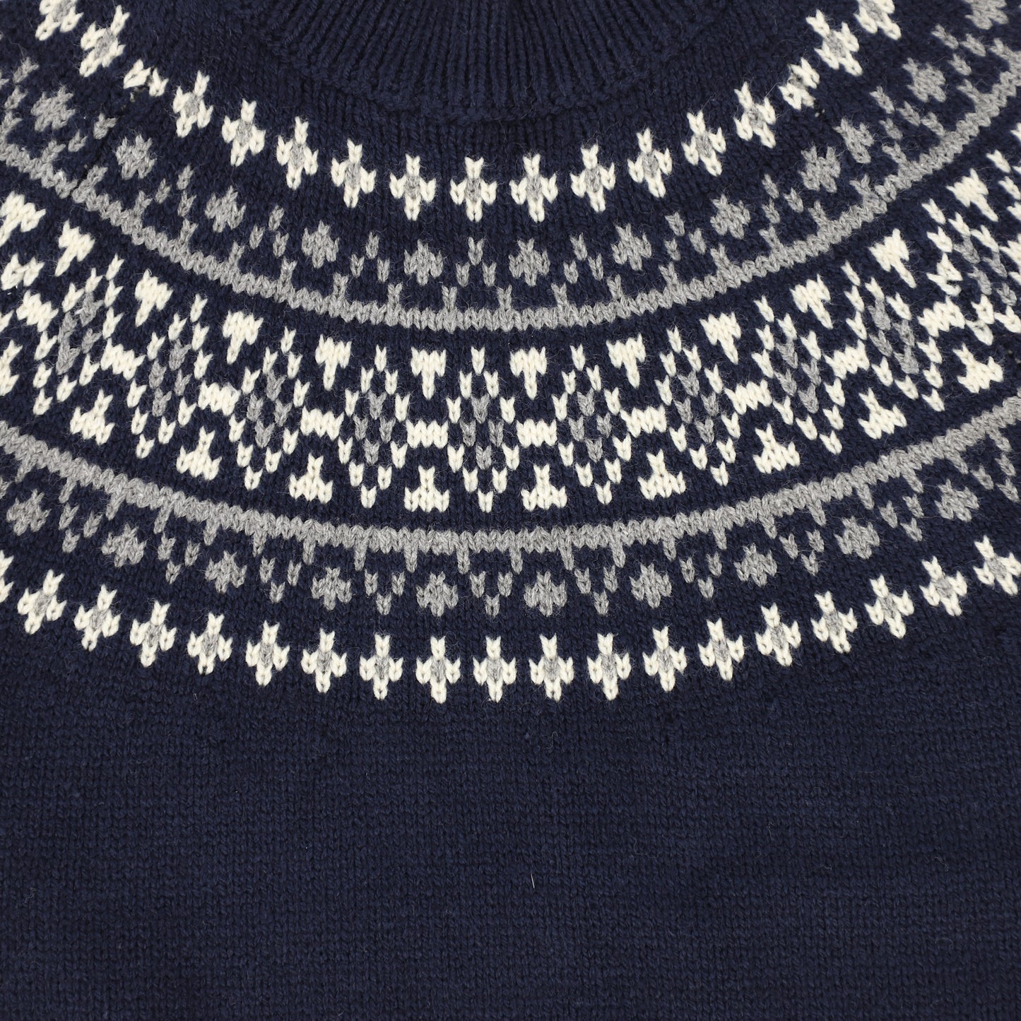 Le Bourdon Navy Fairisle Sweater Set [FINAL SALE]