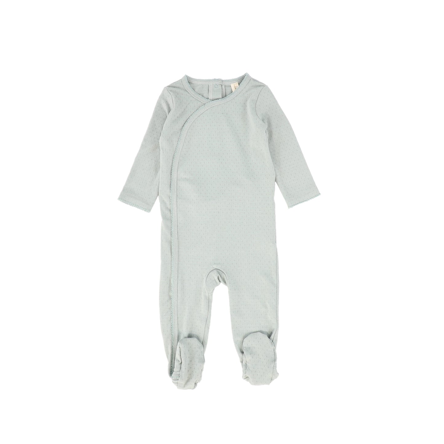 Bebe Jolee Sage Small Scallop Trim Footie