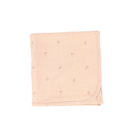 Bebe Jolee Peach Embroidered Butterfly Blanket [FINAL SALE]