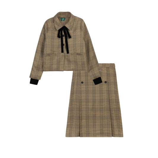 VARSITY 2.0 PLAID BLAZER SET