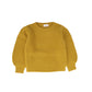 CERA UNA VOLTA MUSTARD KNIT PUFF SLEEVE TOP