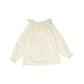 CERA UNA VOLTA CREAM RUFFLE COLLAR TOP