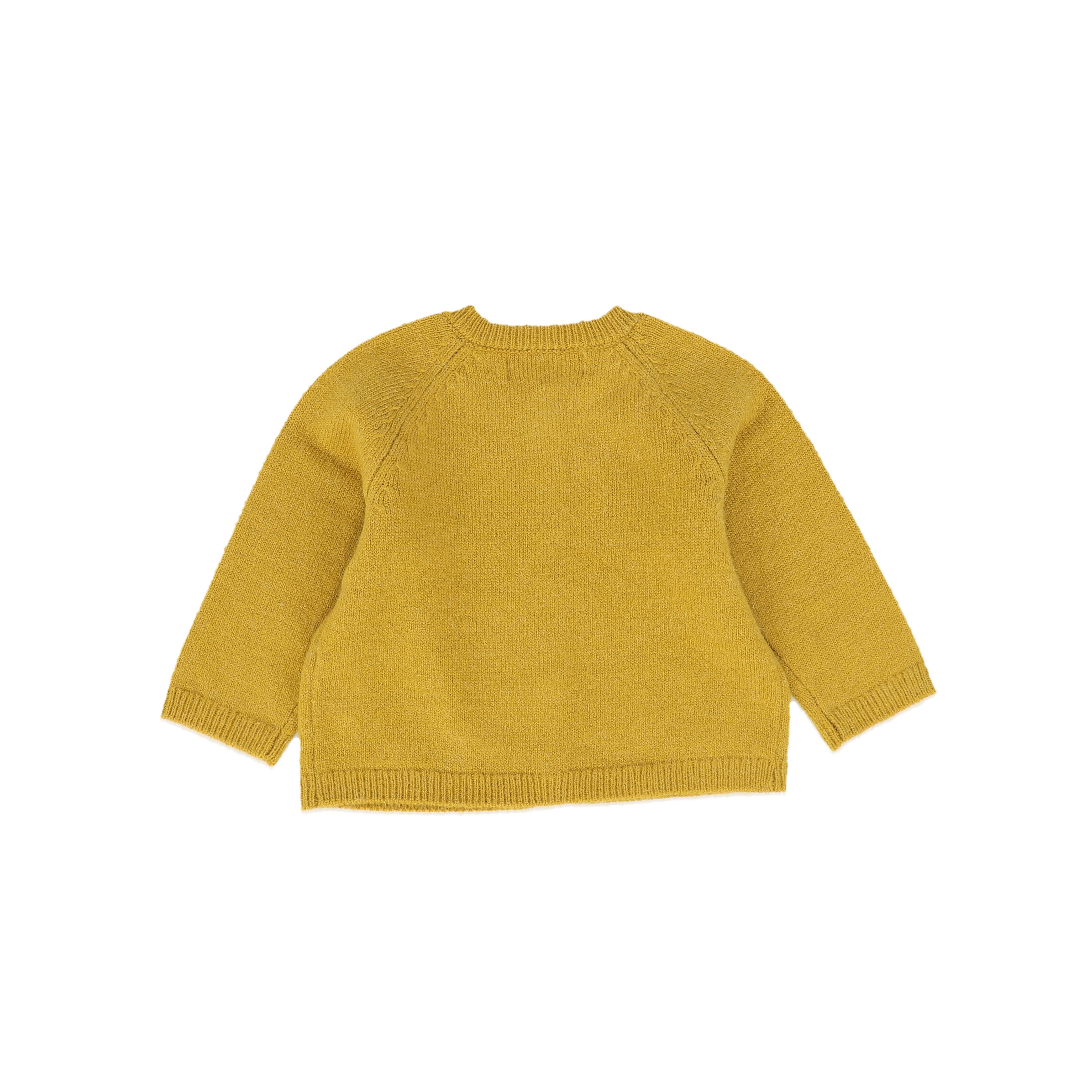 CERA UNA VOLTA MUSTARD KNIT BUTTON CARDIGAN FINAL SALE Luibelle