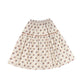 CERA UNA VOLTA CREAM FLORAL CHECKED SKIRT [FINAL SALE]