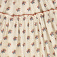 CERA UNA VOLTA CREAM FLORAL CHECKED SKIRT [FINAL SALE]