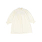 CERA UNA VOLTA CREAM KNIT RUFFLE TRIM DRESS