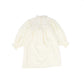 CERA UNA VOLTA CREAM KNIT RUFFLE TRIM DRESS