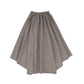 VENERA ARAPU GREY/ORANGE CHECKED MIDI SKIRT [FINAL SALE]