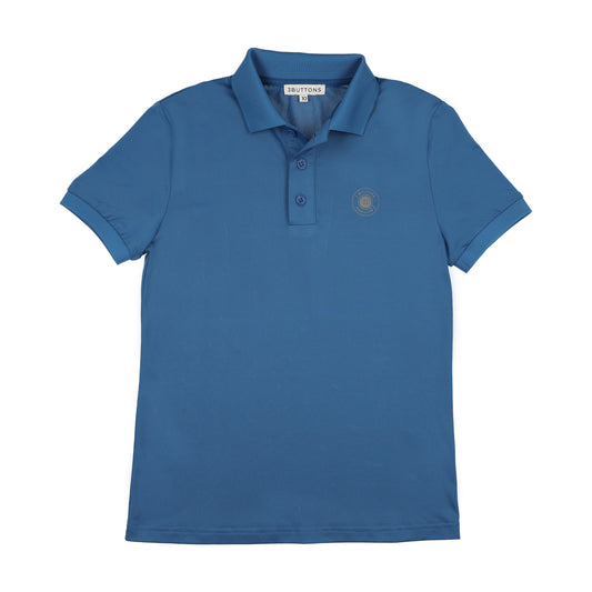 3 BUTTONS BRIGHT BLUE CLASSIC SPORT POLO