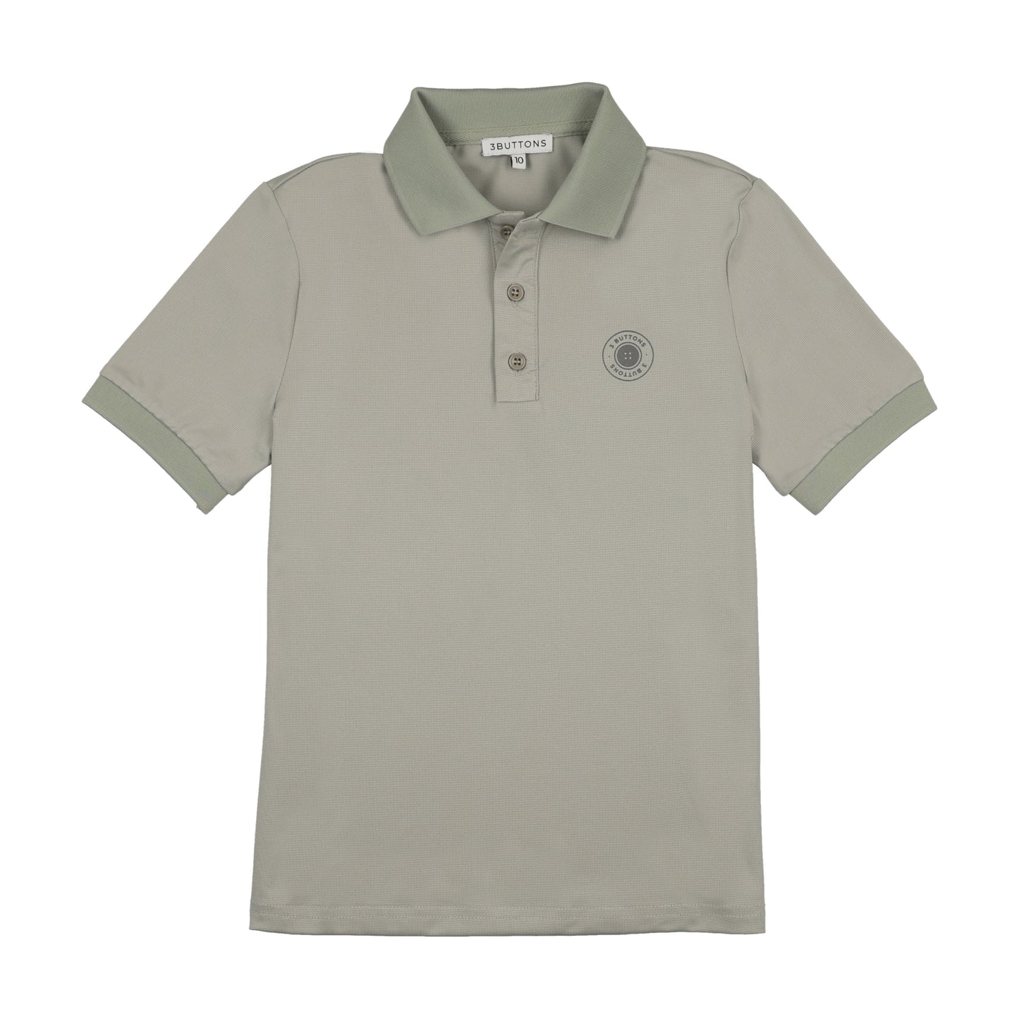 3 BUTTONS GREY CLASSIC SPORT POLO