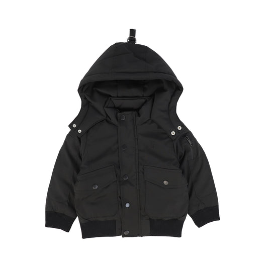 IBIS BLACK BOMBER COAT