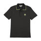 3 BUTTONS BLACK/LIME COLOR POP POLO