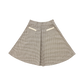 COCO BLANC BROWN HOUNDSTOOTH FRONT PLEAT SKIRT
