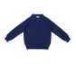 COCO BLANC NAVY ZIPPER POLO