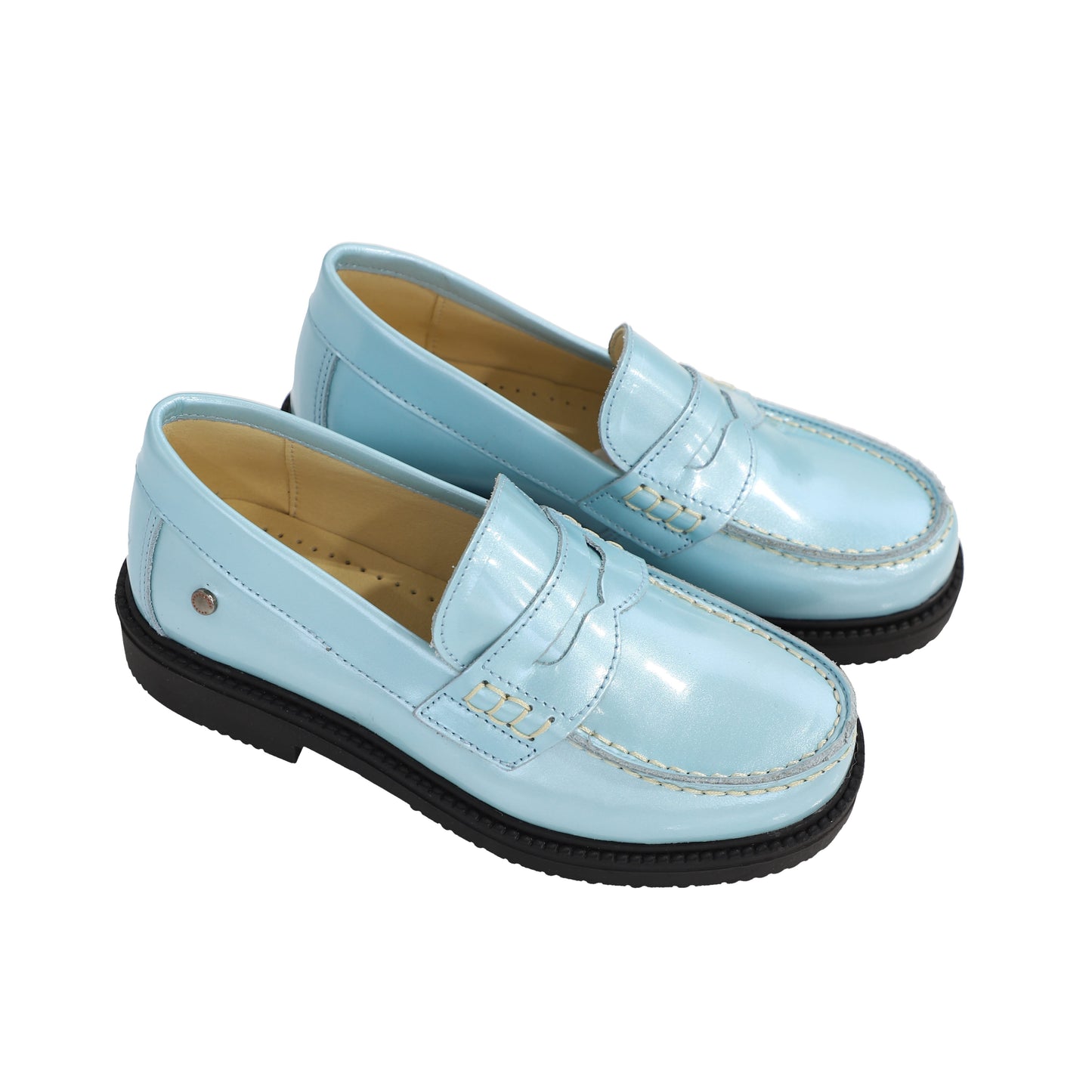 CONFETTI LIGHT BLUE CHUNKY PENNY LOAFER [Final Sale] [FINAL SALE]