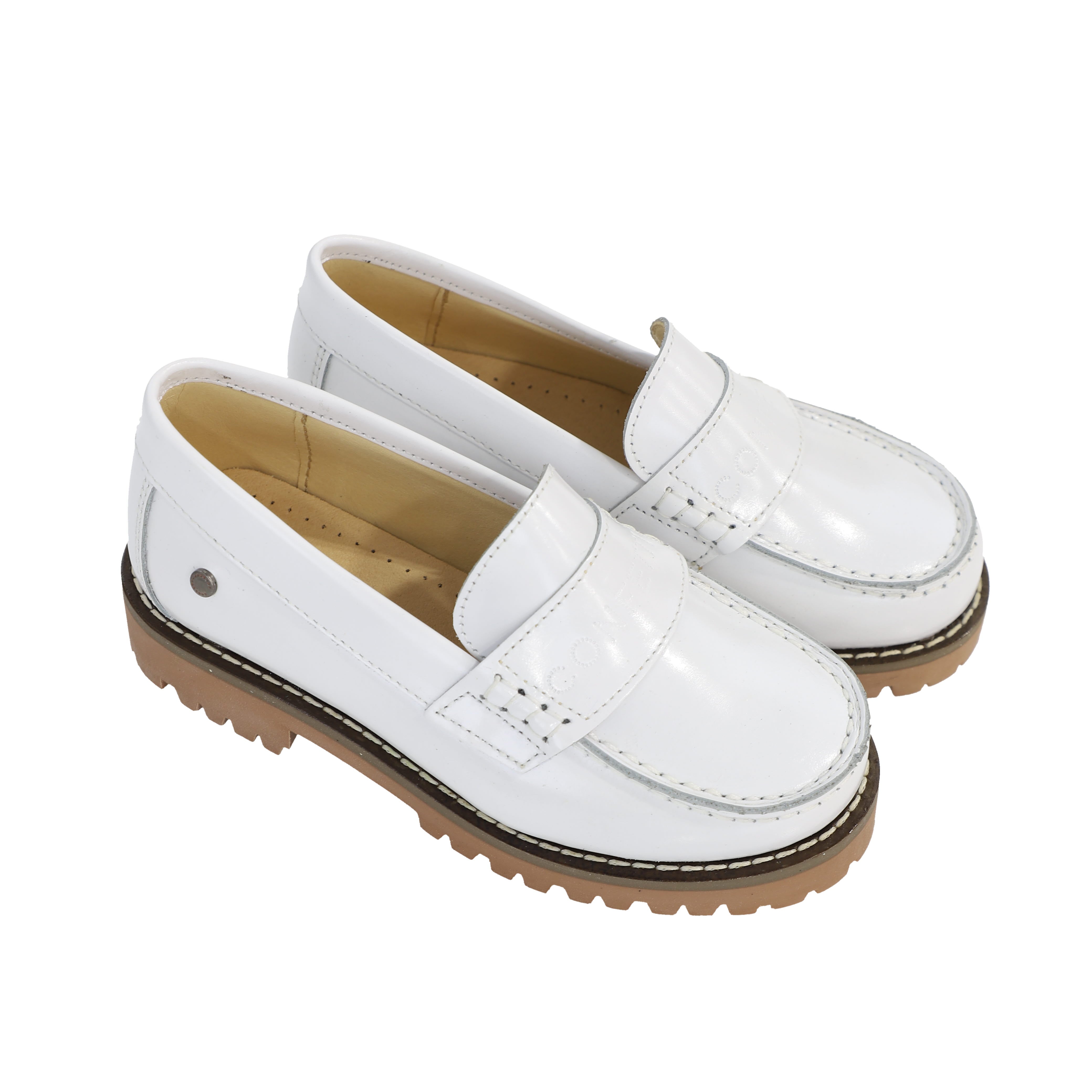 CONFETTI WHITE LOGO CHUNKY LOAFER [Final Sale] [FINAL SALE] – Luibelle