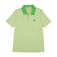 3 BUTTONS GREEN CONTRAST COLLAR POLO