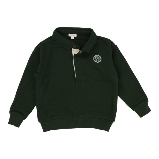 LIL LEGS GREEN LOGO POLO SWEATSHIRT [FINAL SALE]