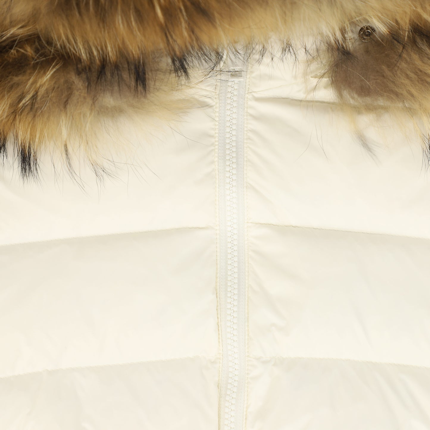 DENALI WINTER WHITE FUR TRIM PUFFER COAT