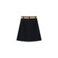 COCO BLANC BLUE DENIM STITCH BELT SKIRT