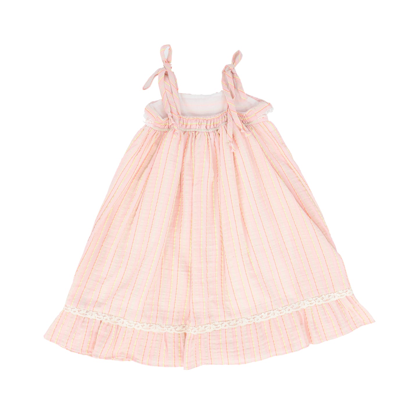 COSMOSOPHIE PINK STRIPED BOW JUMPER