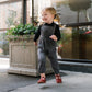 ANALOGIE GREY WASH TENCEL GIRLS ROMPER