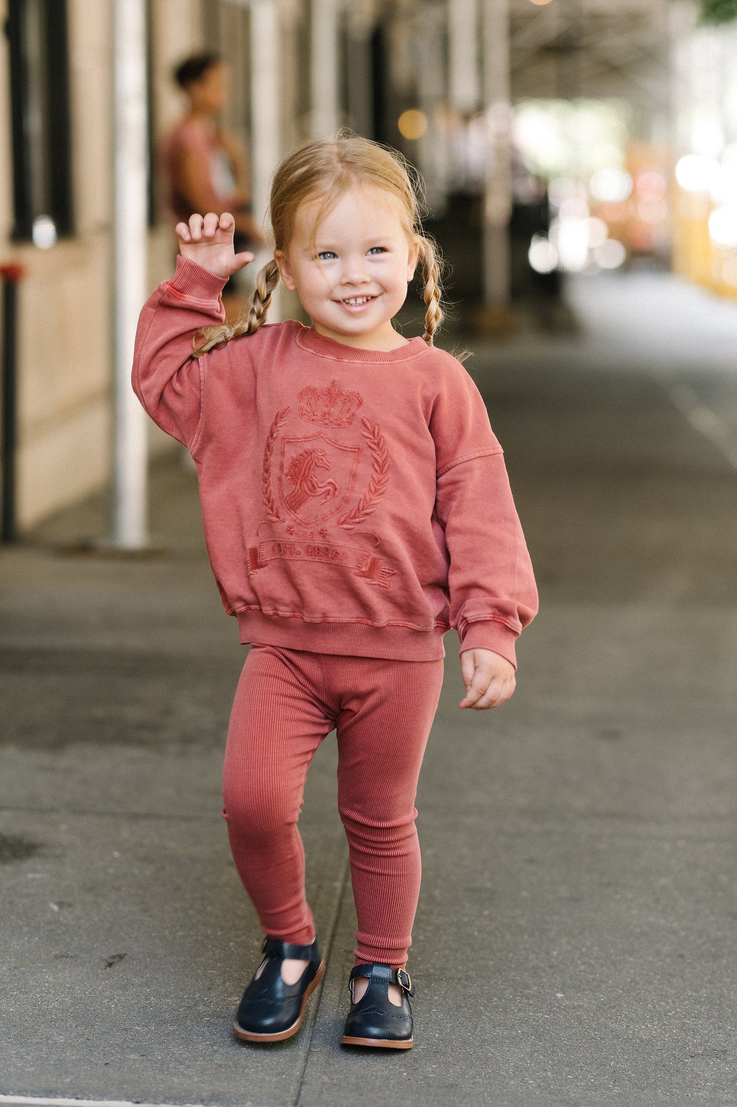 ANALOGIE MINERAL RED EMBLEM SWEATSHIRT SET