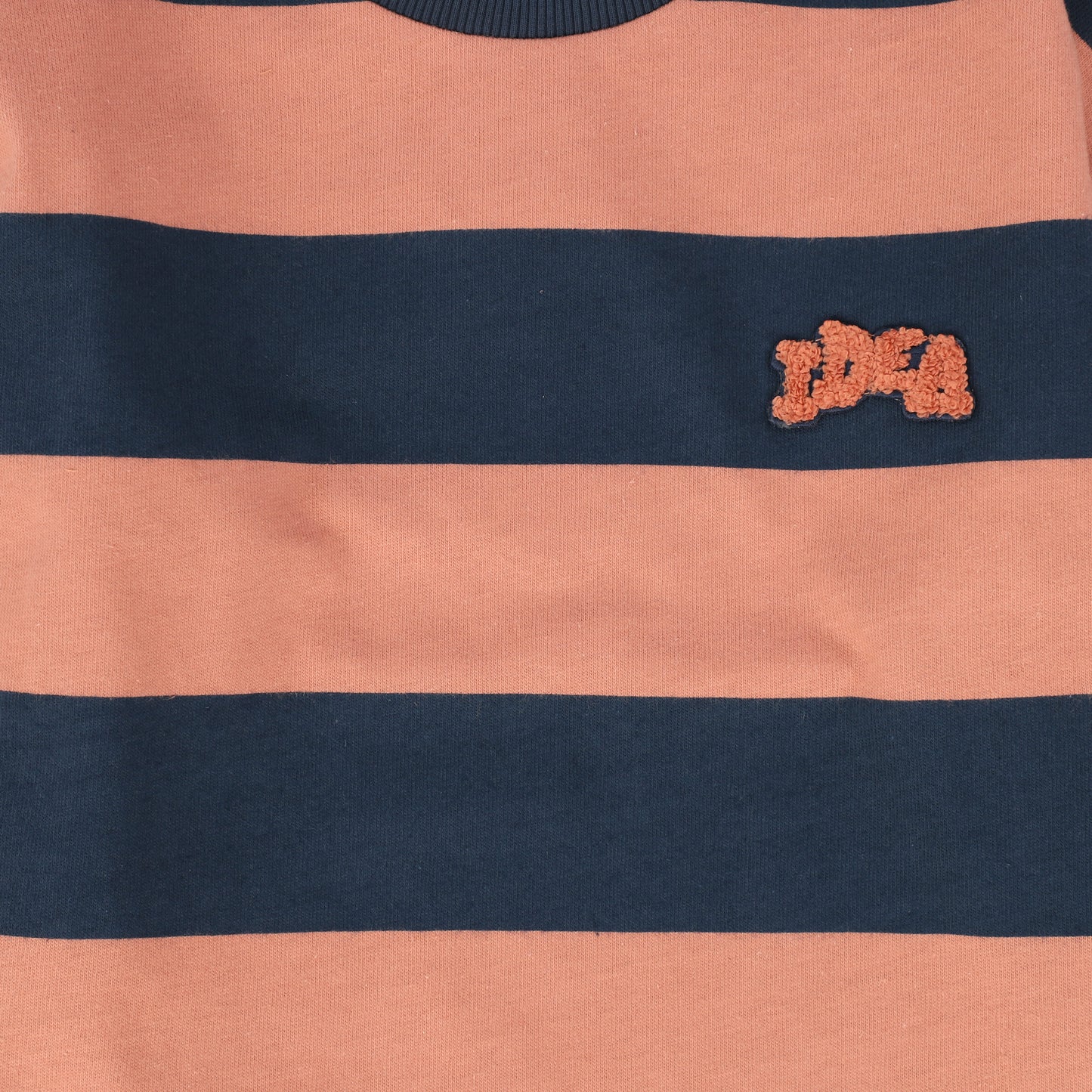 LETTER TO THE WORLD DULL CORAL/NAVY STRIPED TEE [FINAL SALE]