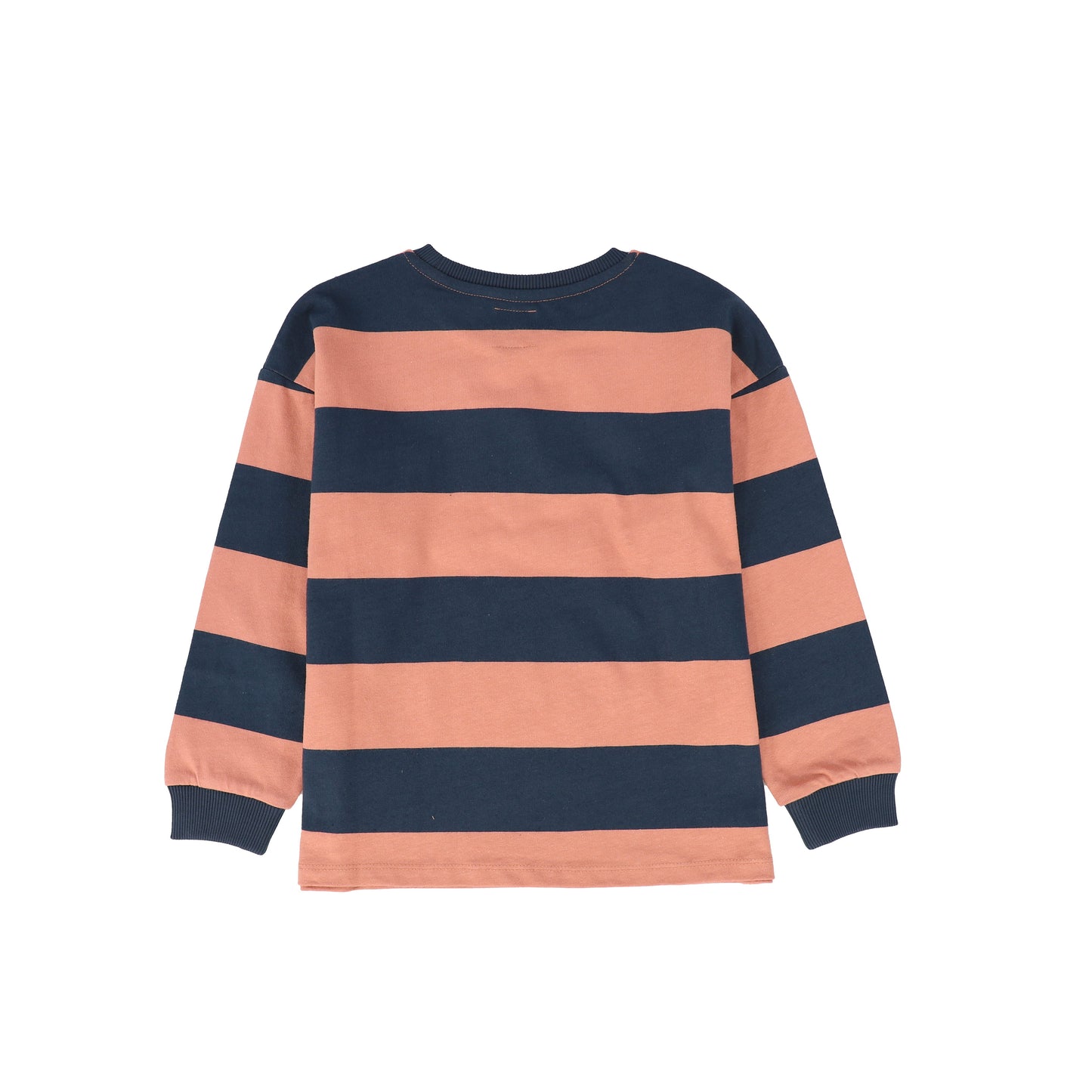 LETTER TO THE WORLD DULL CORAL/NAVY STRIPED TEE [FINAL SALE]