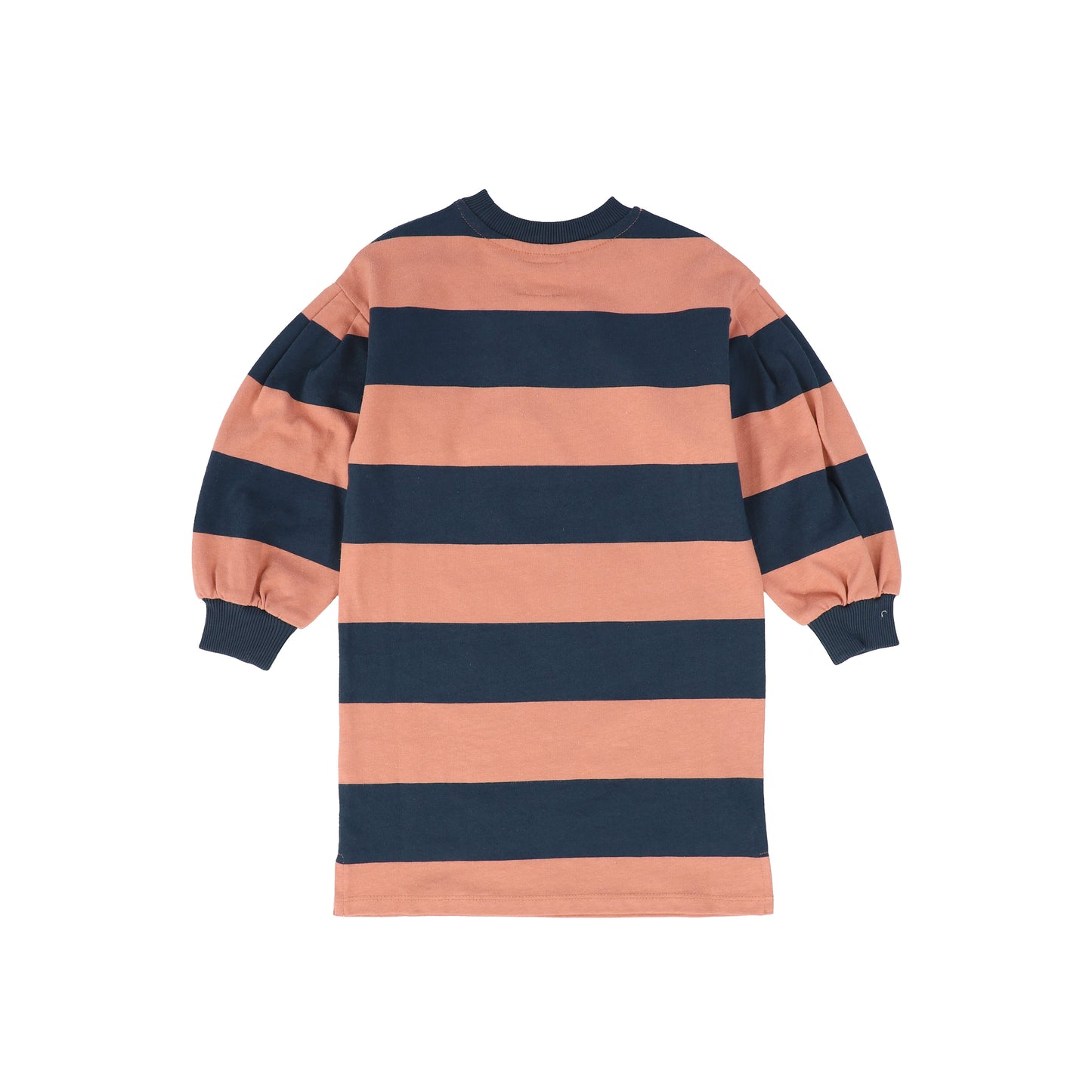 LETTER TO THE WORLD DULL CORAL/NAVY STRIPED DRESS [FINAL SALE]