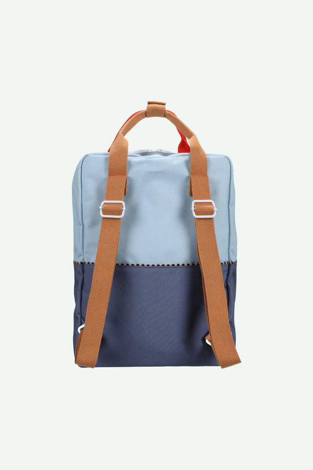STICKY LEMON DUSTY BLUE/BLUE COLOR BLOCK POCKET BACKPACK