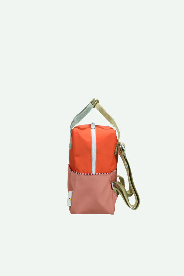 STICKY LEMON ORANGE COLOR BLOCK MINI BACKPACK