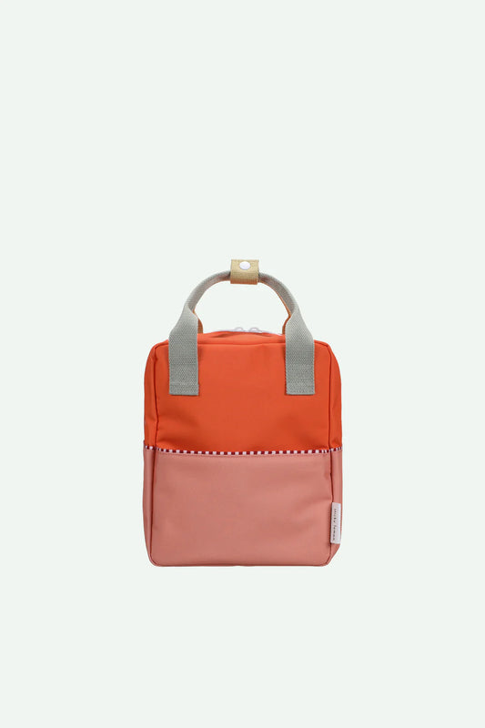STICKY LEMON ORANGE COLOR BLOCK MINI BACKPACK