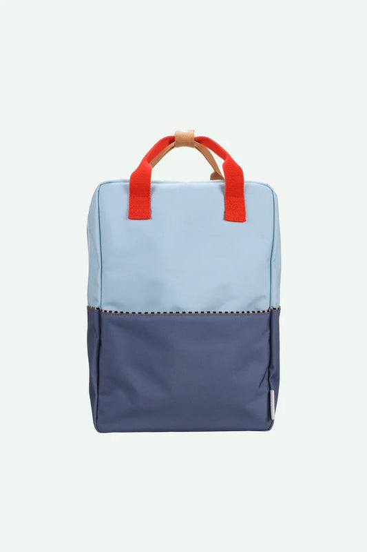 STICKY LEMON DUSTY BLUE/BLUE COLOR BLOCK POCKET BACKPACK