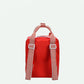 STICKY LEMON RED COLOR BLOCK POCKET MINI BACKPACK