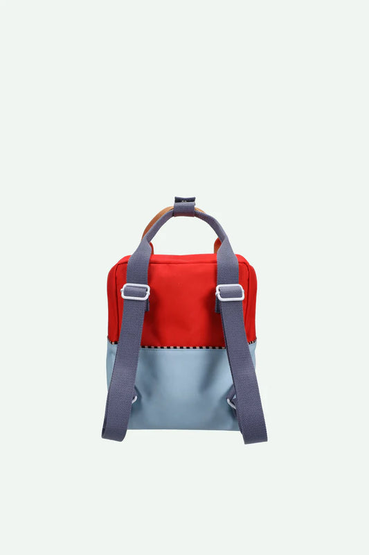 STICKY LEMON RED/BLUE COLOR BLOCK MINI BACKPACK