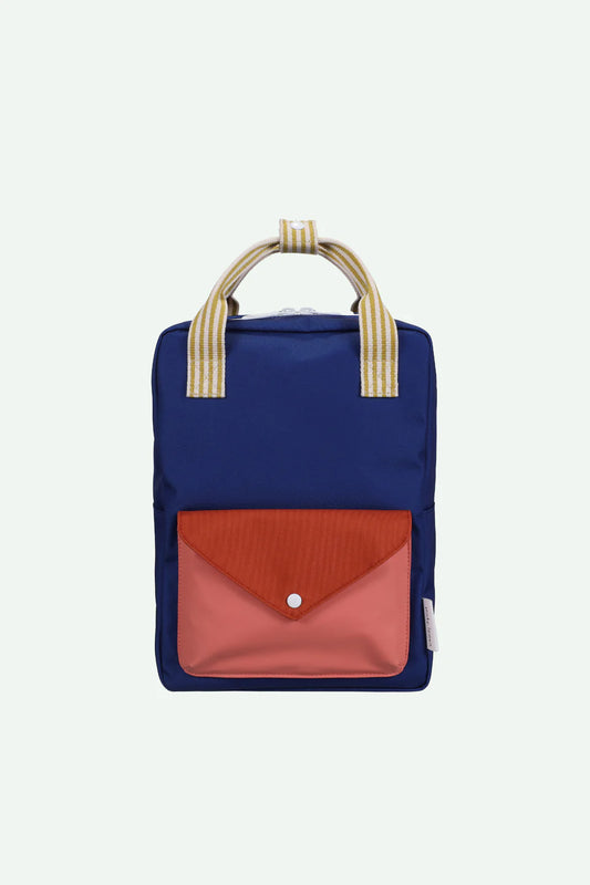 STICKY LEMON BLUE COLOR BLOCK POCKET BACKPACK