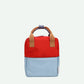 STICKY LEMON RED/BLUE COLOR BLOCK MINI BACKPACK