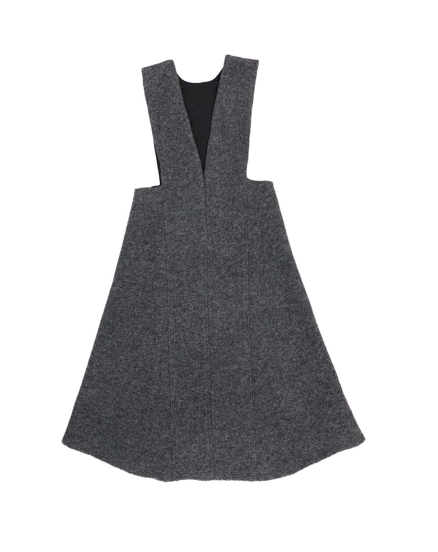 VENERA ARAPU GREY WOOL V MIDI JUMPER [FINAL SALE]